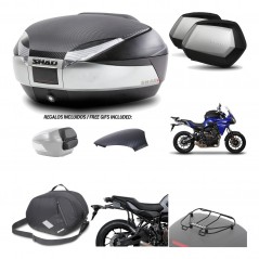 SHAD Maletas laterales + baul trasero herraje montaje accesorios 3p SH48 SC SH35 PREMIUM KIT-193193