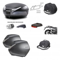 Lateral cases + back trunk + big top fitting + accessories + 3p hardware  SH48  