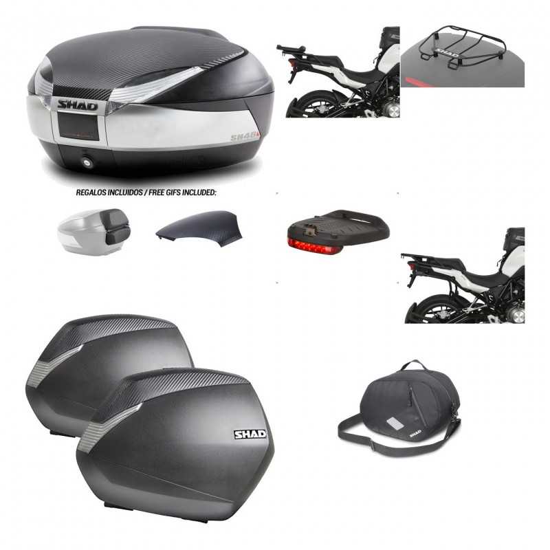 SHAD Maletas laterales + baul trasero herraje montaje accesorios 3p SH48 SH36 SH 36 KIT-193243