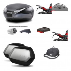 Lateral cases + back trunk + big top fitting + accessories + 3p hardware  SH48  