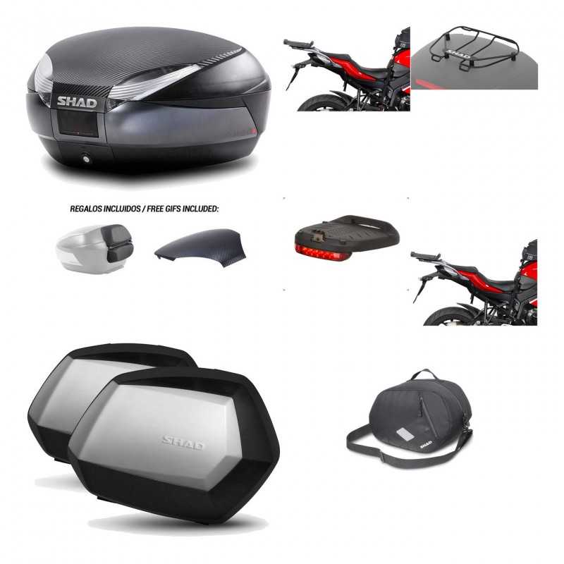 Lateral cases + back trunk + big top fitting + accessories + 3p hardware  SH48  