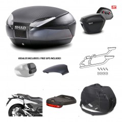 SHAD Maletas laterales + baul trasero herraje montaje accesorios 3p SH48 SH23 KIT-193593