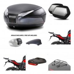 Lateral cases + back trunk + big top fitting + accessories + 3p hardware  SH48  