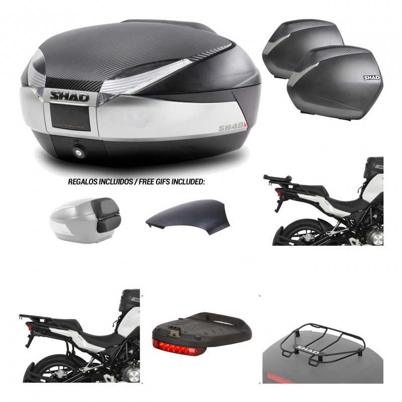 SHAD Maletas laterales + baul trasero herraje montaje accesorios 3p SH48 SH36 SH 36 KIT-193244