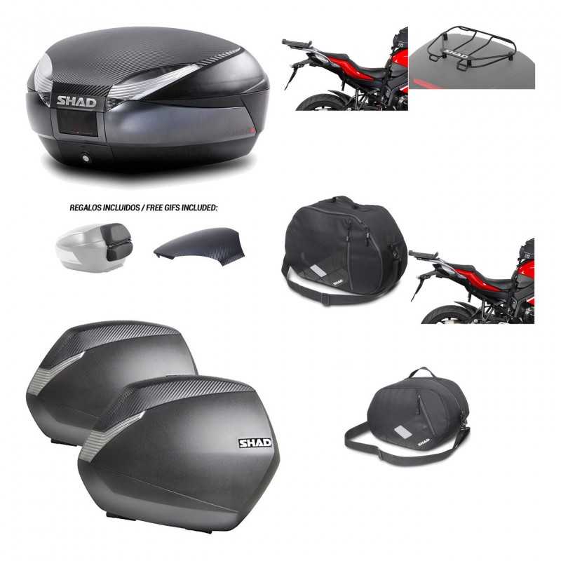 Lateral cases + back trunk + big top fitting + accessories + 3p hardware  SH48  