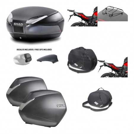 SHAD Maletas laterales + baul trasero herraje montaje accesorios 3p SH48 SH36 SH 36 KIT-193345