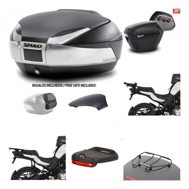 SHAD Maletas laterales + baul trasero herraje montaje accesorios 3p SH48 SH23 KIT-193245
