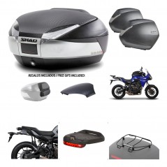Lateral cases + back trunk + big top fitting + accessories + 3p hardware  SH48  