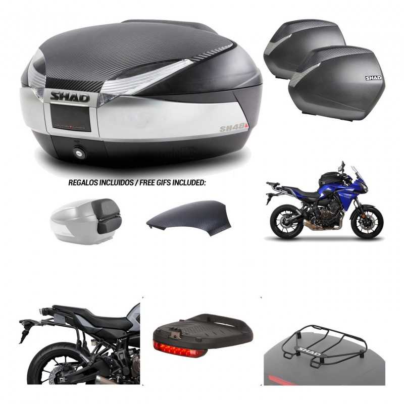 Lateral cases + back trunk + big top fitting + accessories + 3p hardware  SH48  