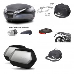 Lateral cases + back trunk + big top fitting + accessories + 3p hardware  SH48  
