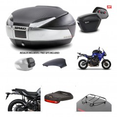 Lateral cases + back trunk + big top fitting + accessories + 3p hardware  SH48  
