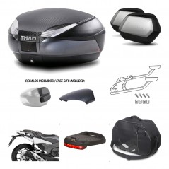Lateral cases + back trunk + big top fitting + accessories + 3p hardware  SH48  