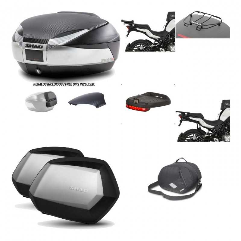 Lateral cases + back trunk + big top fitting + accessories + 3p hardware  SH48  