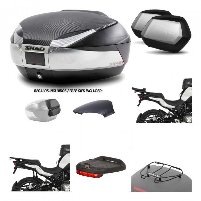 Lateral cases + back trunk + big top fitting + accessories + 3p hardware  SH48  