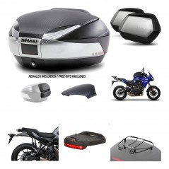 Lateral cases + back trunk + big top fitting + accessories + 3p hardware  SH48  