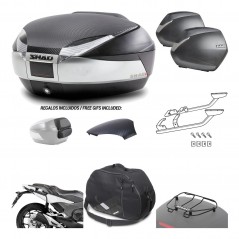 Lateral cases + back trunk + big top fitting + accessories + 3p hardware  SH48  