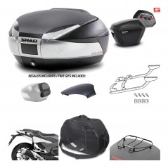 SHAD Maletas laterales + baul trasero herraje montaje accesorios 3p SH48 SH23 KIT-193149
