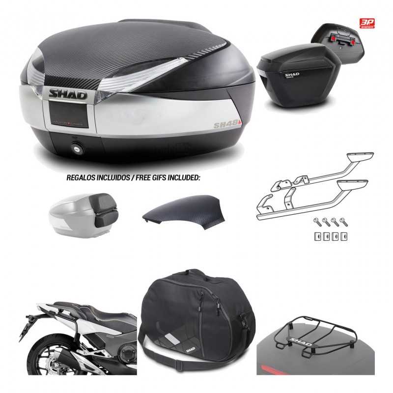 Lateral cases + back trunk + big top fitting + accessories + 3p hardware  SH48  
