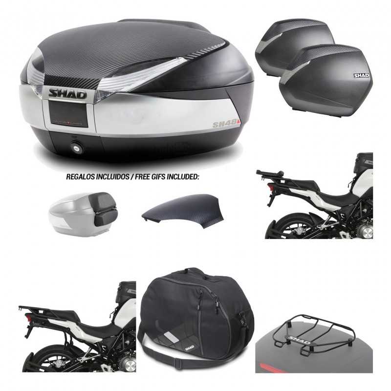 Lateral cases + back trunk + big top fitting + accessories + 3p hardware  SH48  