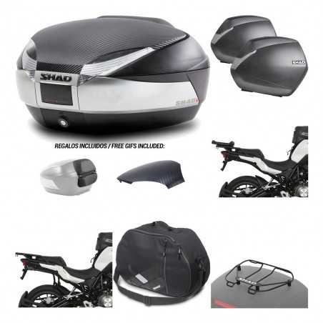 SHAD Maletas laterales + baul trasero herraje montaje accesorios 3p SH48 SH36 SH 36 KIT-193250