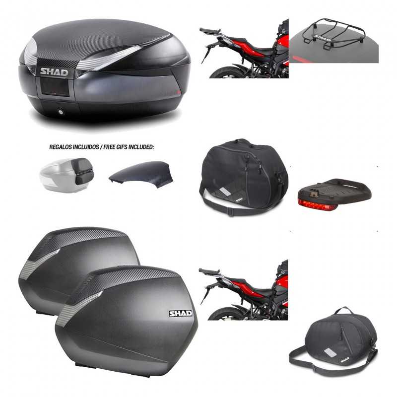 Lateral cases + back trunk + big top fitting + accessories + 3p hardware  SH48  