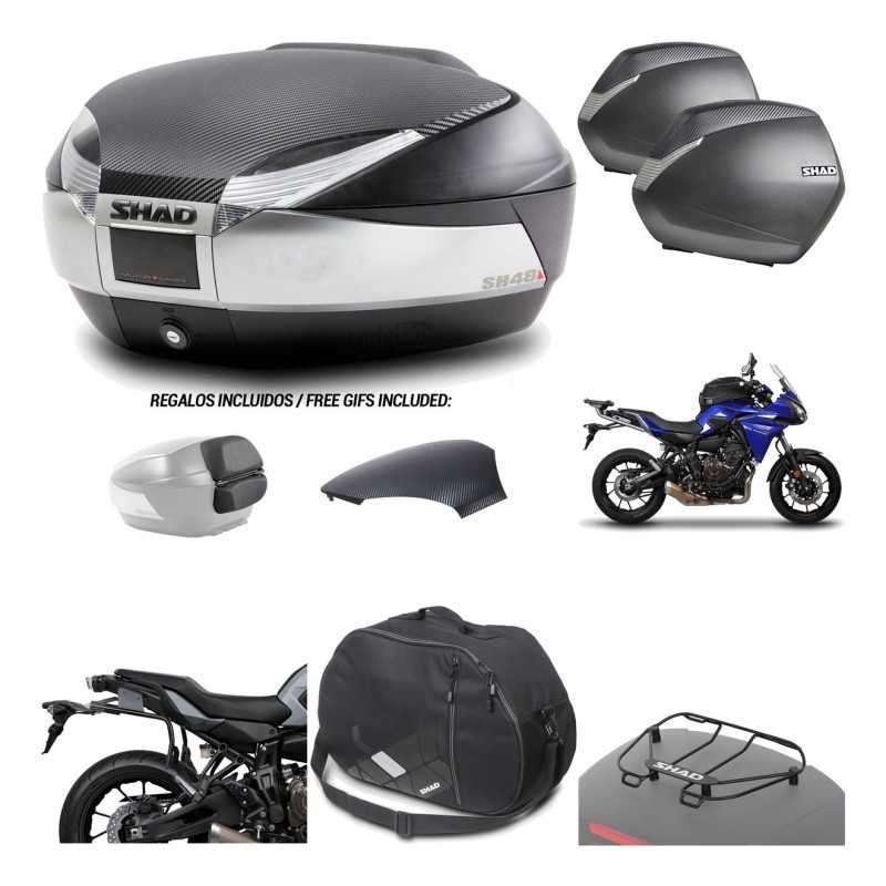 Lateral cases + back trunk + big top fitting + accessories + 3p hardware  SH48  