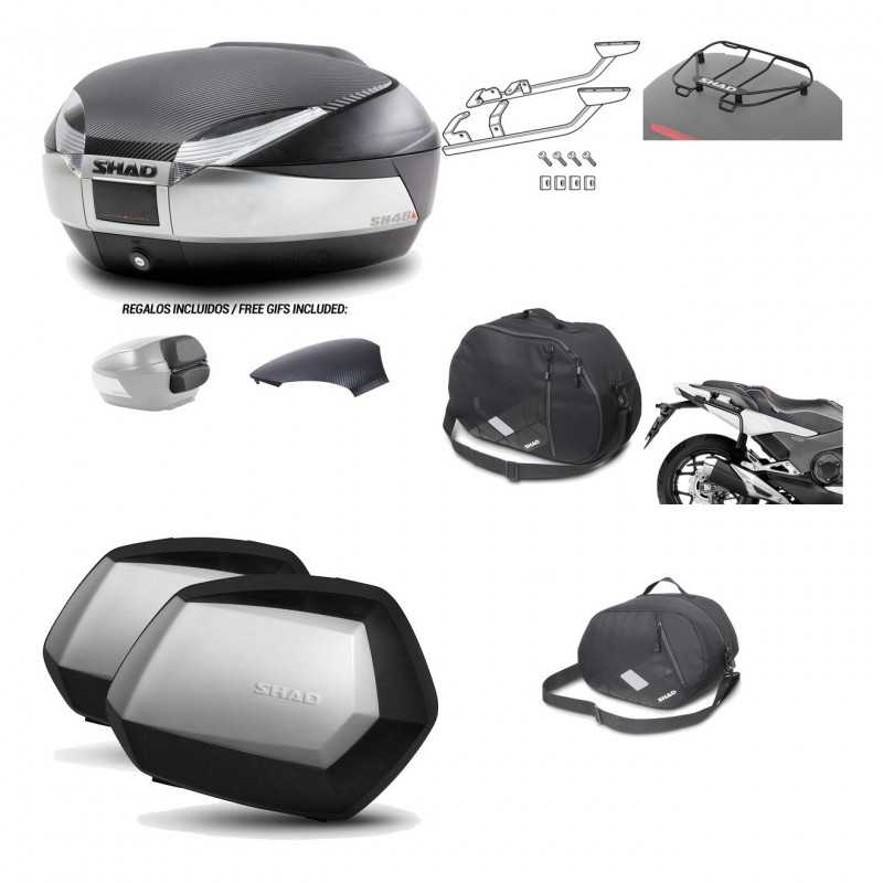 Lateral cases + back trunk + big top fitting + accessories + 3p hardware  SH48  