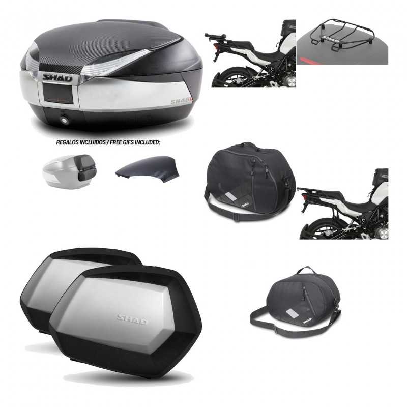 Lateral cases + back trunk + big top fitting + accessories + 3p hardware  SH48  
