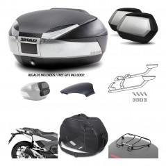 Lateral cases + back trunk + big top fitting + accessories + 3p hardware  SH48  