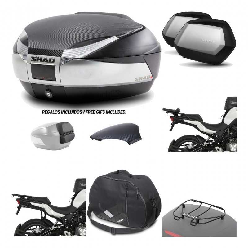 Lateral cases + back trunk + big top fitting + accessories + 3p hardware  SH48  