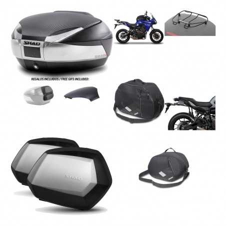 Lateral cases + back trunk + big top fitting + accessories + 3p hardware SH48