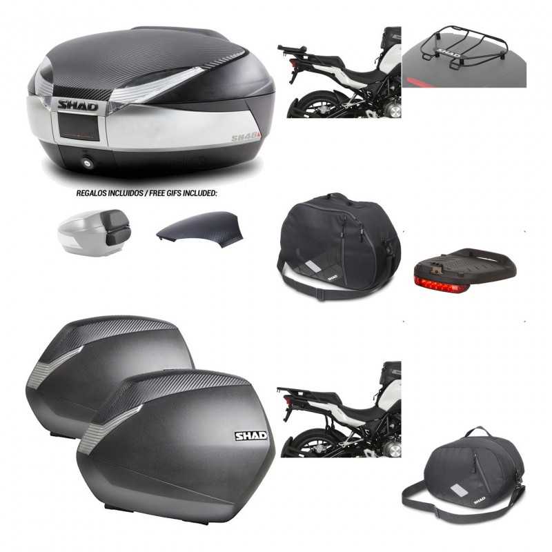 Lateral cases + back trunk + big top fitting + accessories + 3p hardware  SH48  