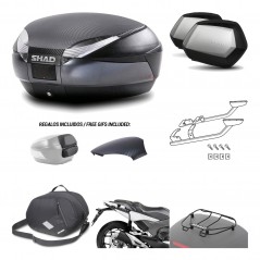 Lateral cases + back trunk + big top fitting + accessories + 3p hardware  SH48  