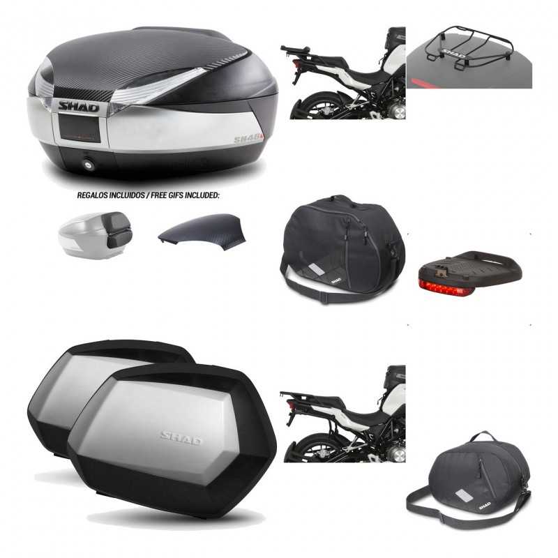 Lateral cases + back trunk + big top fitting + accessories + 3p hardware  SH48  