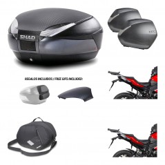 Lateral cases + back trunk + big top fitting + 3p hardware + internal bag  SH48 