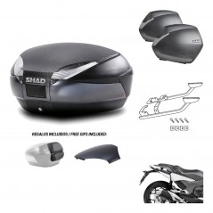 SHAD Maletas laterales + baul trasero herraje montaje 3p SH48 SH36 SH 36 KIT-193556