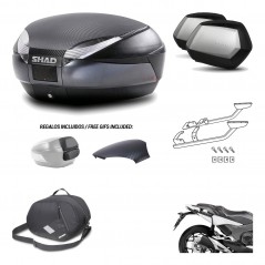 Lateral cases + back trunk + big top fitting + 3p hardware + internal bag  SH48 