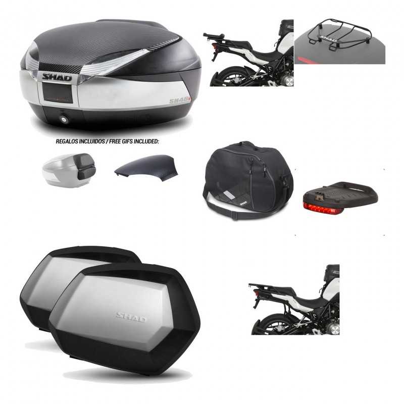Lateral cases + back trunk + big top fitting + accessories + 3p hardware  SH48  