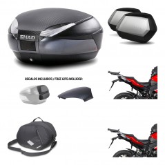 Lateral cases + back trunk + big top fitting + 3p hardware + internal bag  SH48 