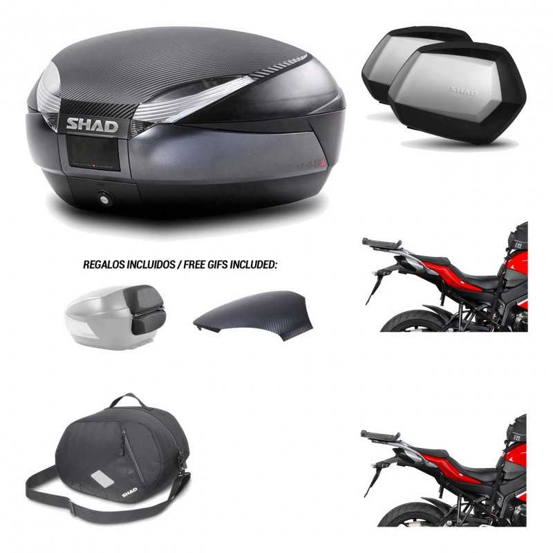Lateral cases + back trunk + big top fitting + 3p hardware + internal bag  SH48 