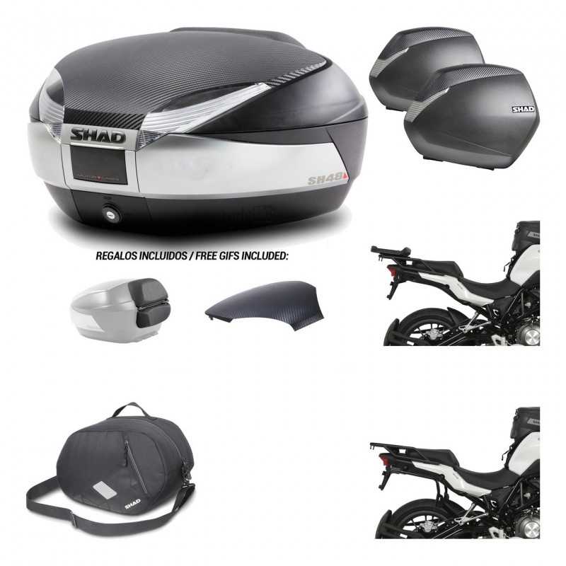 Lateral cases + back trunk + big top fitting + 3p hardware + internal bag  SH48 