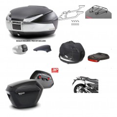 Lateral cases + back trunk + big top fitting + accessories + 3p hardware  SH48  