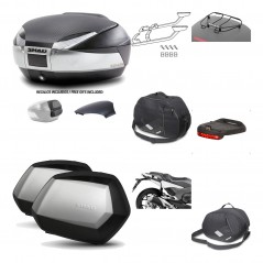 SHAD Maletas laterales + baul trasero herraje montaje accesorios 3p SH48 SC SH35 PREMIUM KIT-193163