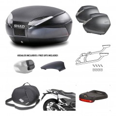 Lateral cases + back trunk + big top fitting + accessories + 3p hardware  SH48  