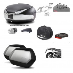 SHAD Maletas laterales + baul trasero herraje montaje accesorios 3p SH48 SC SH35 PREMIUM KIT-193164