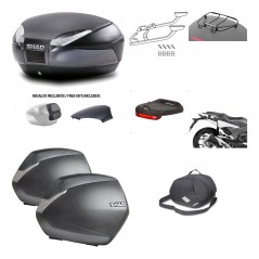 Lateral cases + back trunk + big top fitting + accessories + 3p hardware  SH48  
