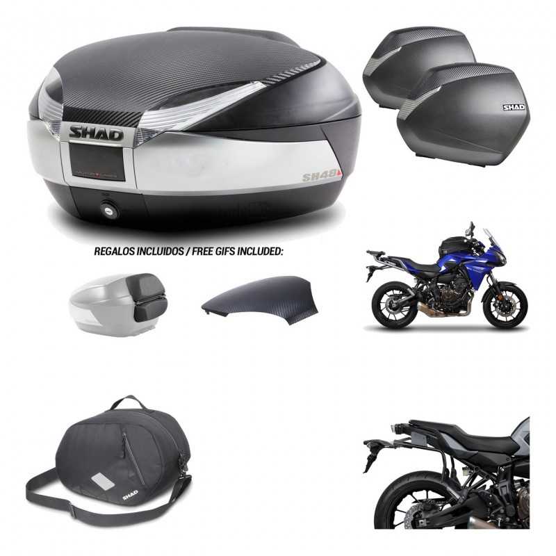 Lateral cases + back trunk + big top fitting + 3p hardware + internal bag  SH48 
