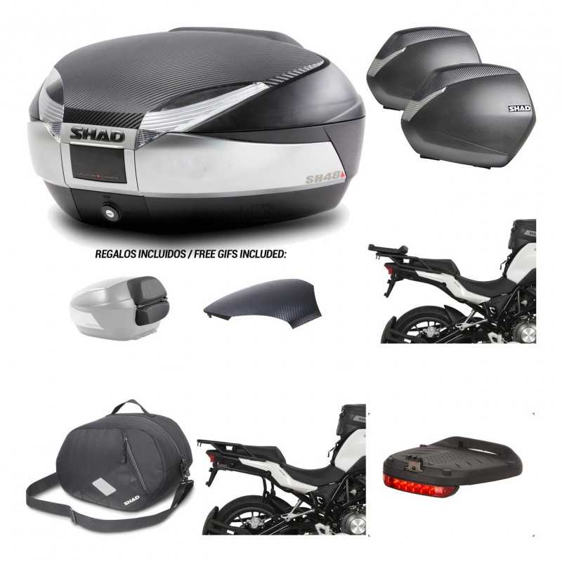 Lateral cases + back trunk + big top fitting + accessories + 3p hardware  SH48  