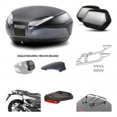 Lateral cases + back trunk + big top fitting + accessories + 3p hardware  SH48  