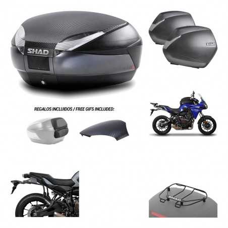 SHAD Maletas laterales + baul trasero herraje montaje parrilla portabultos superior 3p SH48 SH36 SH 36 KIT-193670